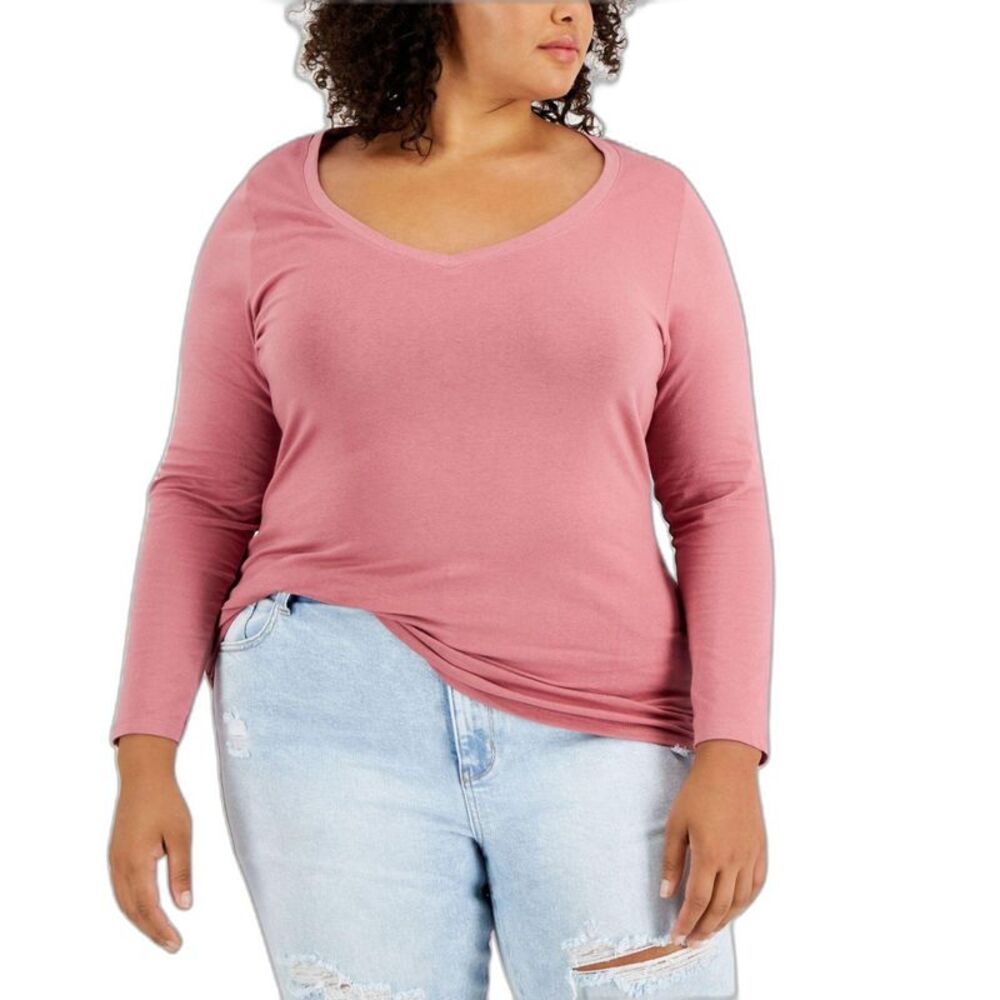 Plus Size V-Neck Top - Picture 2 of 2